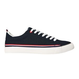 Regatta Mens Leather Low Cut Flat Sneakers / Navy